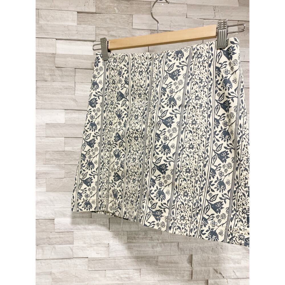 Free People Modern Femme Mini Skirt Size 0 Floral Stretch Zipper Casual …
